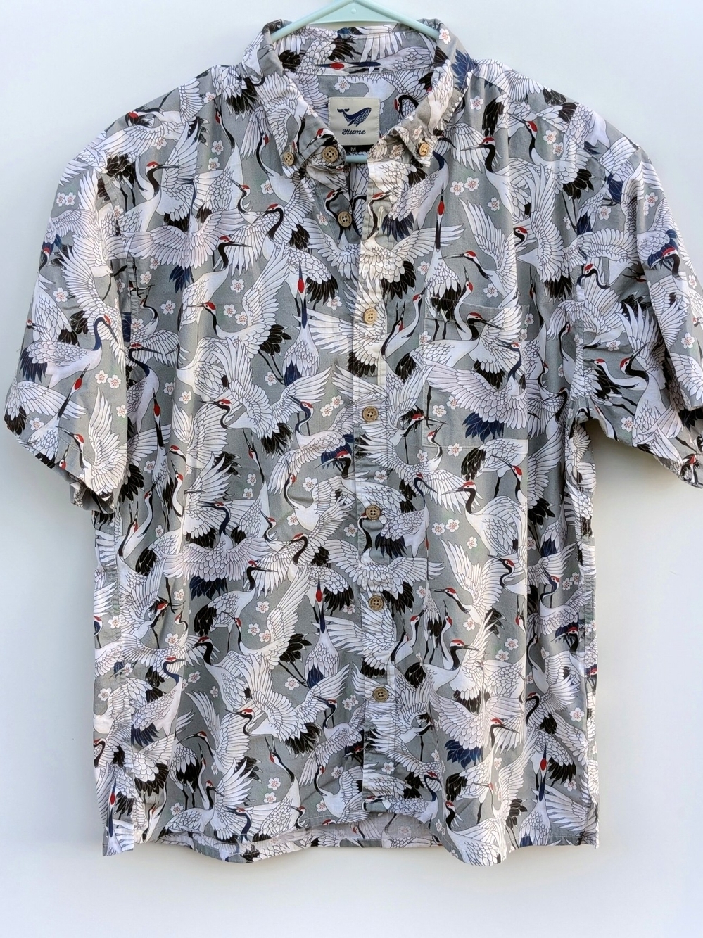 Men's Yiume The Feast Of Cranes By Seven Short-sleeve Shirt